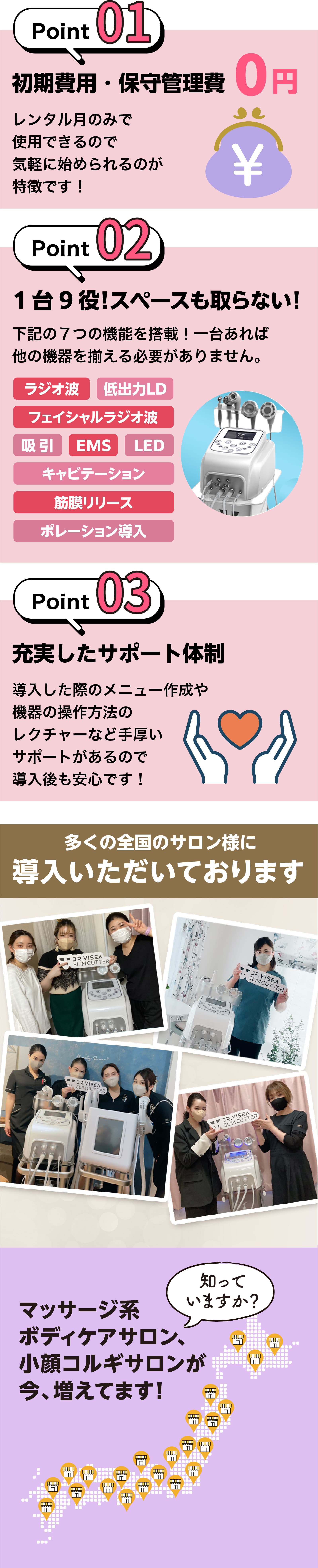 VISEA スリムフェイシャルカッターの特徴